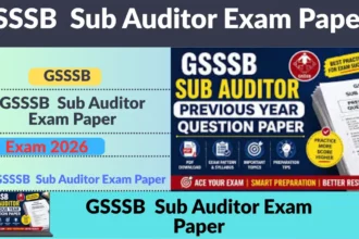 GSSSB Sub Auditor Exam Paper