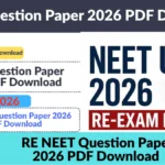 NEET Question Paper 2026 PDF Download