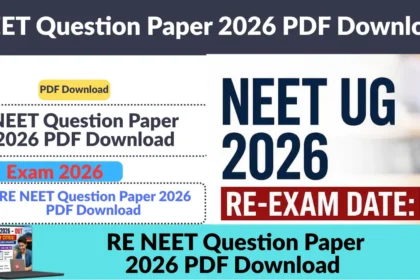 NEET Question Paper 2026 PDF Download