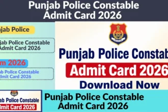 Punjab Police Constable Admit Card 2026