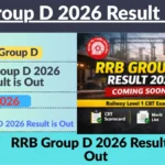 RRB Group D 2026 Result is Out