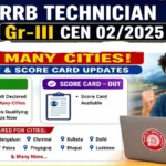 RRB Technician Exam 2026 All Details