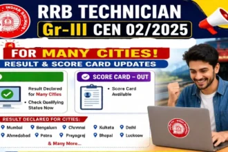 RRB Technician Exam 2026 All Details