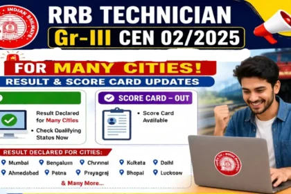 RRB Technician Exam 2026 All Details