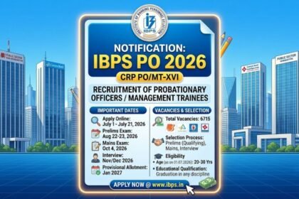 IBPS PO Notification 2026 And All Details