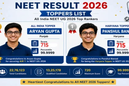 NEET Result 2026 Toppers List