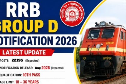 RRB Group D Notification 2026 See Full CBT Schedule (August 3 to 21) & Application Status Link!