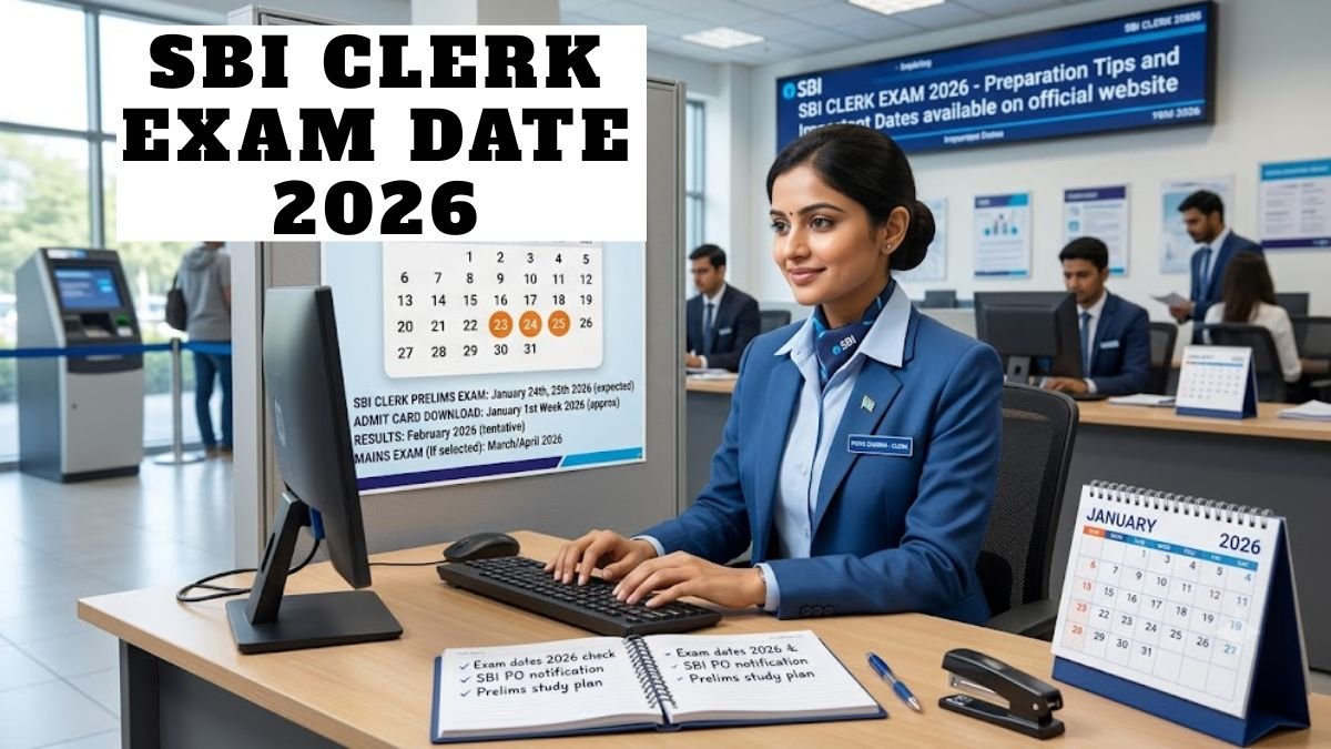 SBI Clerk Exam Date 2026