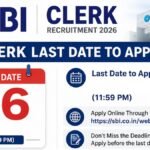 SBI Clerk Last Date to Apply 2026