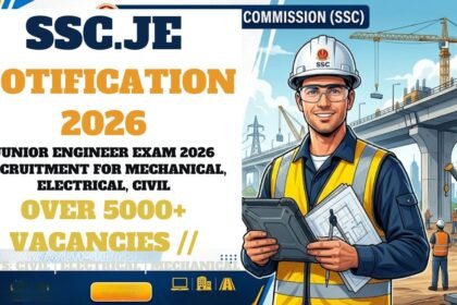 SSC JE Notification 2026