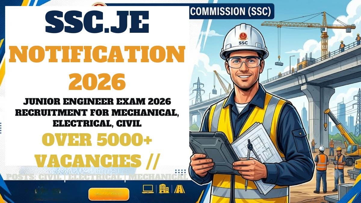 SSC JE Notification 2026